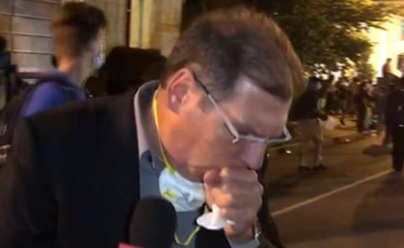 "קשה מאוד לנשום": כתב חדשות 13 נחנק בשידור.צפו