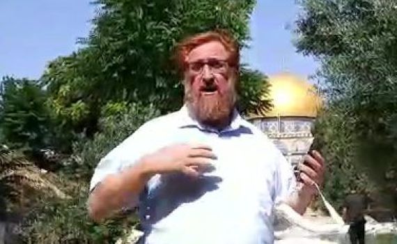 צפו: יהודה גליק עלה להר הבית לברך ברכת הגומל