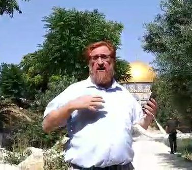 צפו: יהודה גליק עלה להר הבית לברך ברכת הגומל