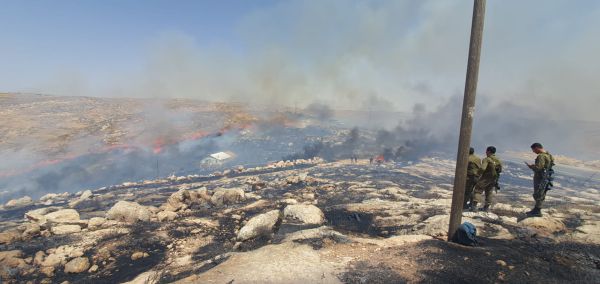 הושגה שליטה על האש; התושבים לא יעשו שבת ביישוב