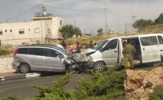 9 פצועים בתאונה קשה בקריית ארבע