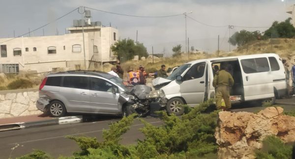 9 פצועים בתאונה קשה בקריית ארבע