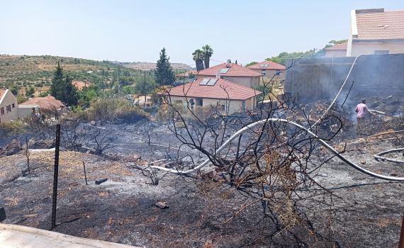 שריפה פרצה בין מספר בתים ביישוב נחליאל