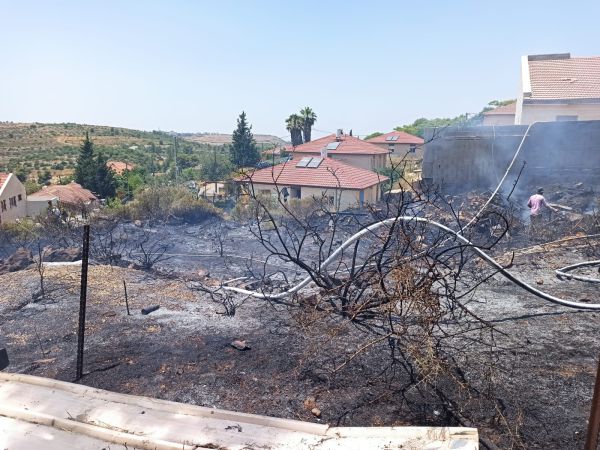 שריפה פרצה בין מספר בתים ביישוב נחליאל