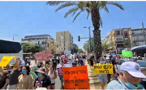 מחאת העובדים הסוציאליים: חסימת כבישים בתל אביב