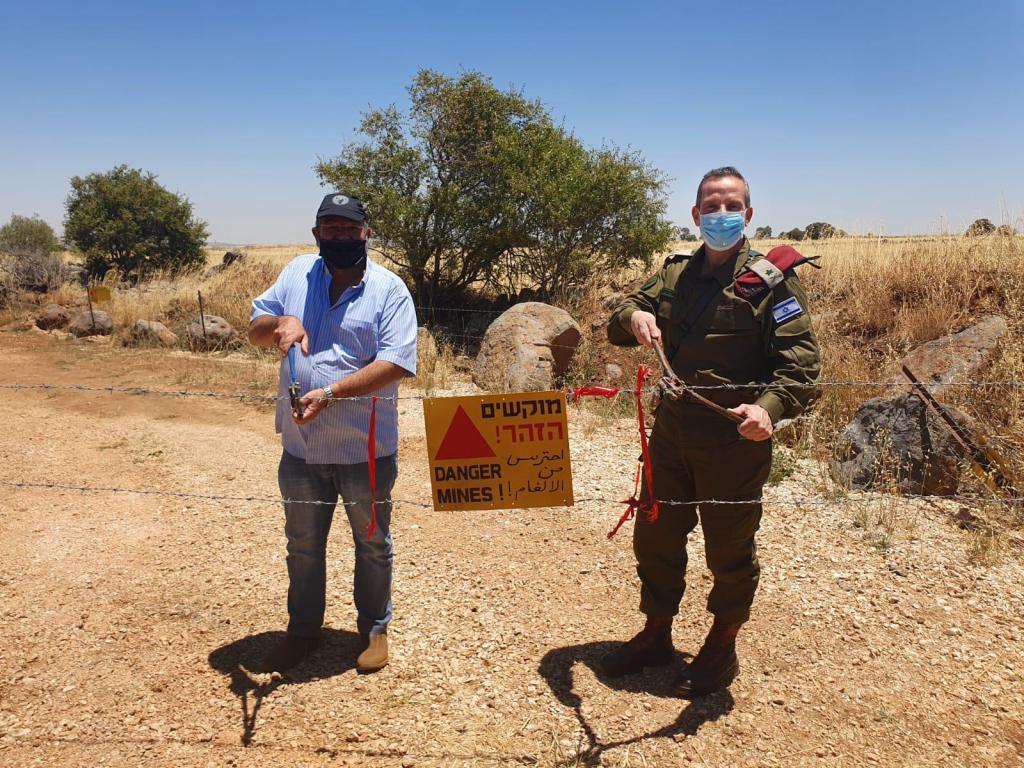 עמק הבכא נוקה ממוקשים והפך לשדה חקלאי