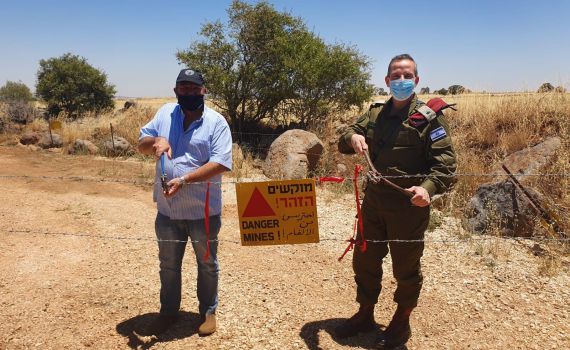 עמק הבכא נוקה ממוקשים והפך לשדה חקלאי