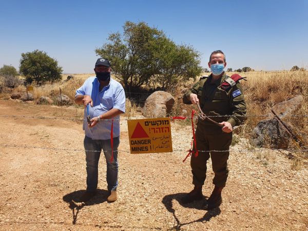 עמק הבכא נוקה ממוקשים והפך לשדה חקלאי