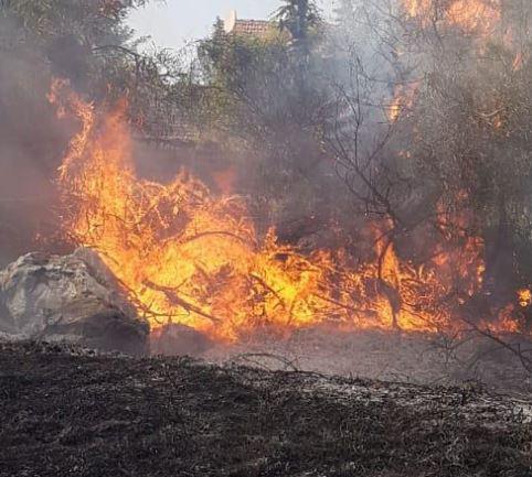 השריפה באורנית: האש מתקרבת למרכז מסחרי; החשמל נותק