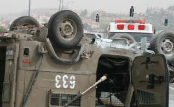 חייל נהרג וקצין צה"ל נפצע בהתהפכות רכב צבאי בהר דב