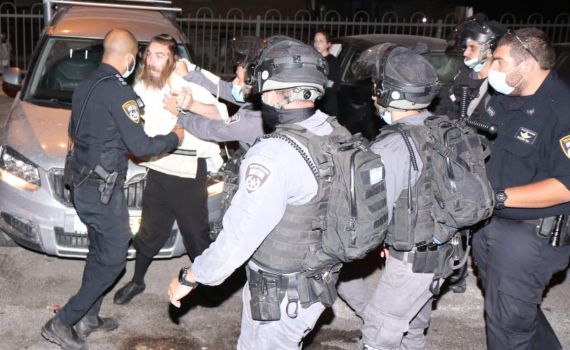 2 עצורים במהומות על אי עטיית מסכה במאה שערים