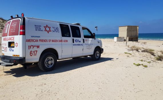 גבר טבע למוות בחוף לא מוכרז סמוך לפלמחים