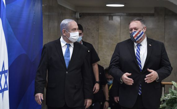 פומפאו לנתניהו: "נשמור על יתרונה הצבאי של ישראל"