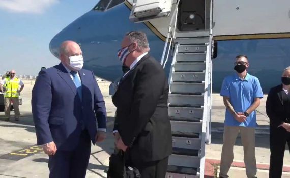 פומפאו עזב בטיסה הרשמית הראשונה מישראל לסודן