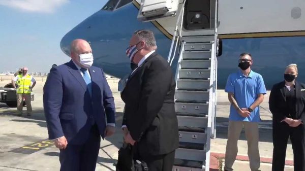 פומפאו עזב בטיסה הרשמית הראשונה מישראל לסודן