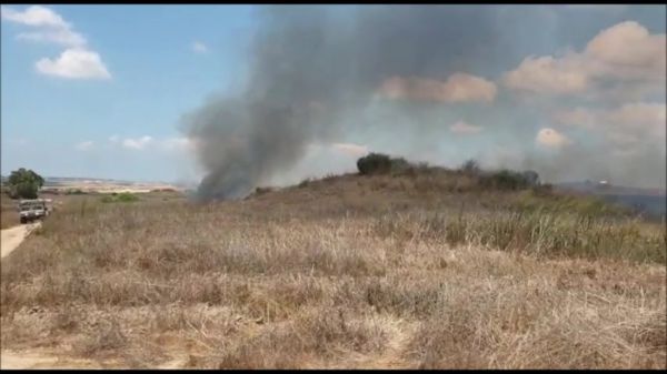 מרחף, נוחת ומצית שריפה: כך נראה בלון תבערה