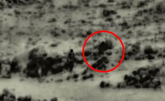 תיעוד: מטוס קרב מחסל 4 מחבלים שהניחו מטען