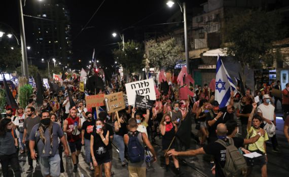 מחאות ברסלב והשמאל התאחדו נגד נתניהו