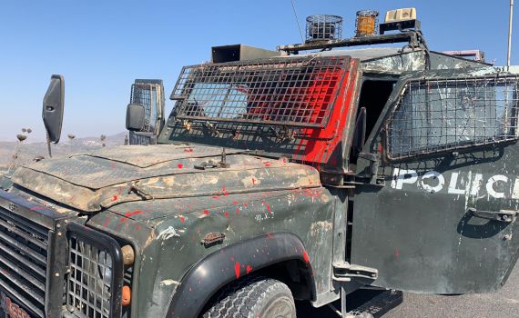 לוחמי מג"ב הותקפו סמוך ליצהר,הצע"ח לפינוי היישוב