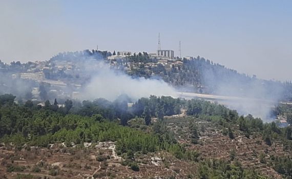 שריפה משתוללת בעין כרם, הכפר השוודי פונה מתושביו