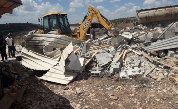 המנהל האזרחי בפעילות נגד עבודות לא חוקיות בשטח C