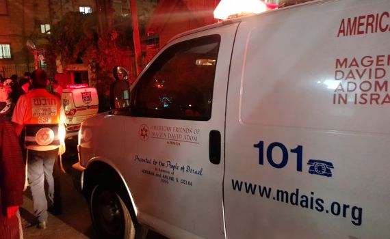 תינוק בן שנה וחצי נפצע קשה בתאונה בירושלים