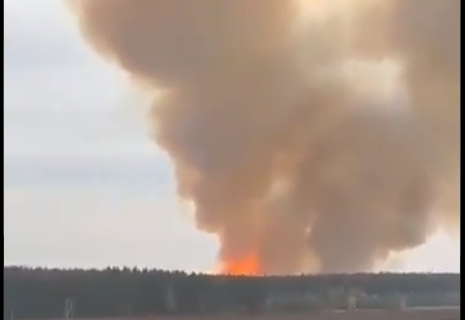 רוסיה: תושבים פונו מביתם לאחר פיצוץ במחסן נשק