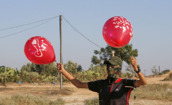 מחבלים תיעדו את עצמם מפריחים בלוני תבערה
