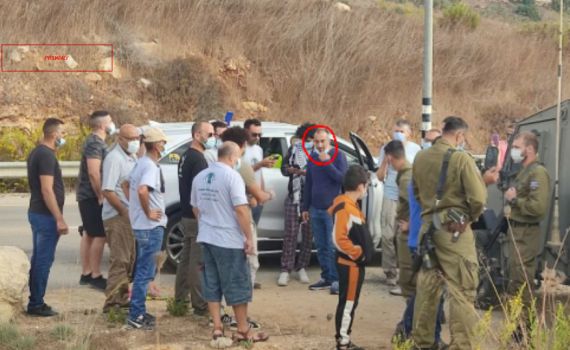 קצין בכיר בשב"כ הפלסטיני משתתף בפעילויות שמאל