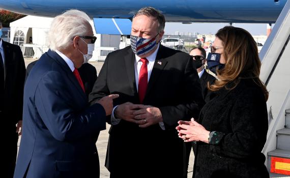 ביקור אחרון בתפקיד: מייק פומפאו נחת בישראל