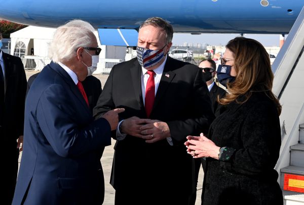 ביקור אחרון בתפקיד: מייק פומפאו נחת בישראל