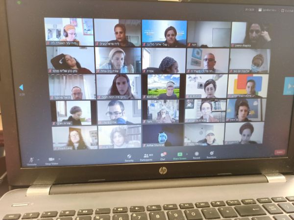 מתנדבי האגודה להתנדבות השתתפו ביום הכשרה בזום