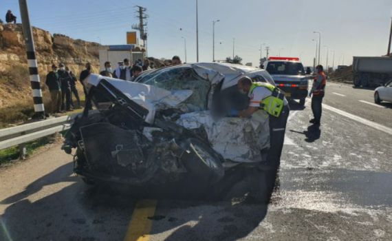 תאונה קטלנית בדרום הר חברון; אדם אחד נהרג