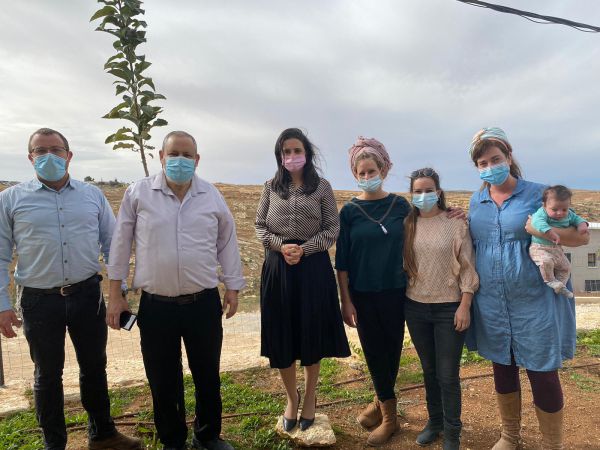 איילת שקד ביישוב אביגיל: להסדיר את ההתיישבות