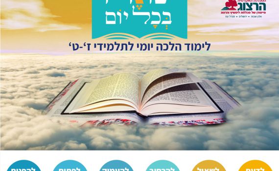 שונה בכל יום: לימוד הלכה יומית לעומק דרך הסמרטפון