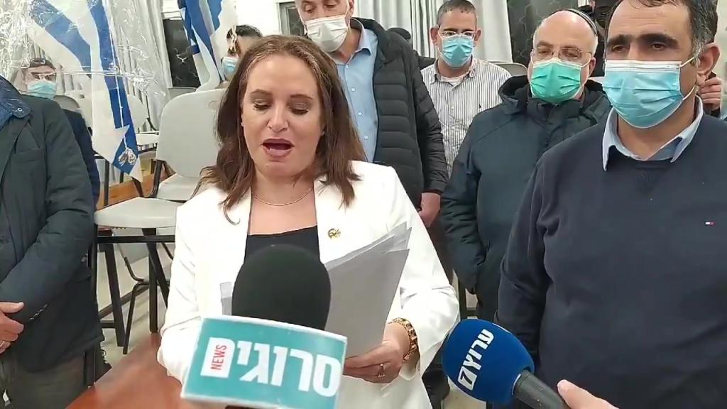 צפו: נאום הניצחון של יו"ר הבית היהודי חגית משה