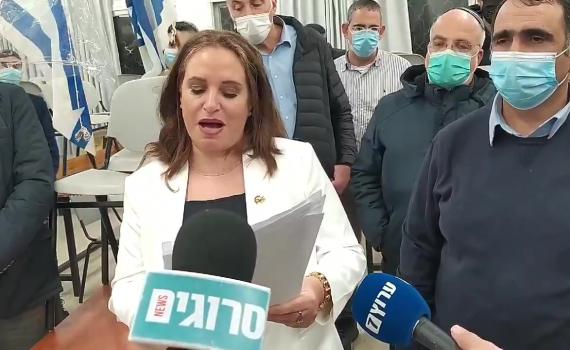 צפו: נאום הניצחון של יו"ר הבית היהודי חגית משה