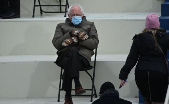 מרגש: כך ברני סנדרס החליט לנצל את התהילה