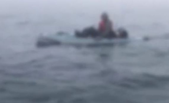 צפו: כך חולץ שייט שנעלם בערפל 3 קילומטרים מהחוף