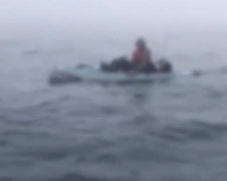 צפו: כך חולץ שייט שנעלם בערפל 3 קילומטרים מהחוף