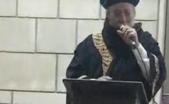 צפו: הרב שלמה עמאר סופד בהלווית גדליה שרייבר ז"ל