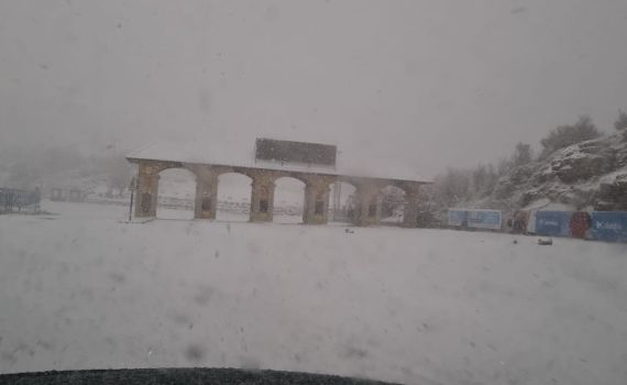 הסערה בעיצומה: שלג כבד בחרמון; מפלס הכנרת מזנק