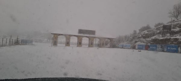 הסערה בעיצומה: שלג כבד בחרמון; מפלס הכנרת מזנק