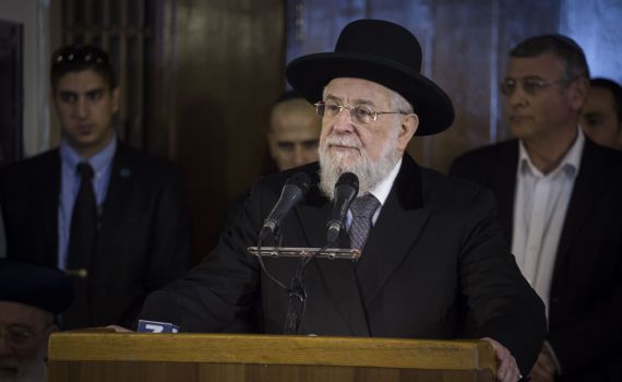 הרב לאו: "אני מרגיש מעולה, אין לי תסמינים"