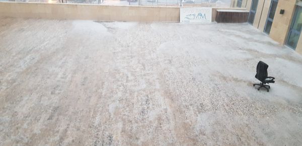 צפו: ברד ירד בהרי ירושלים