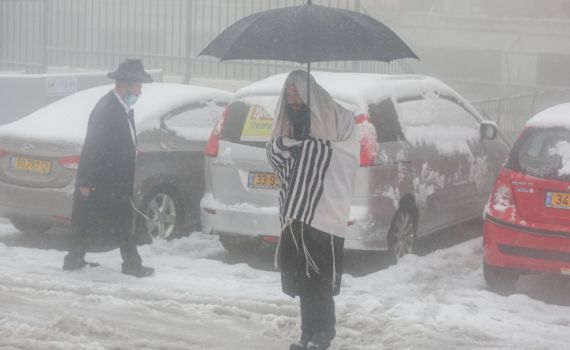 גם בגשם, שלג וקורונה –  אנו לא מתנתקים מהקב"ה