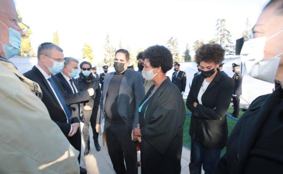 צפו: בנו של יו"ר הכנסת לשעבר בהספד מרגש לאביו