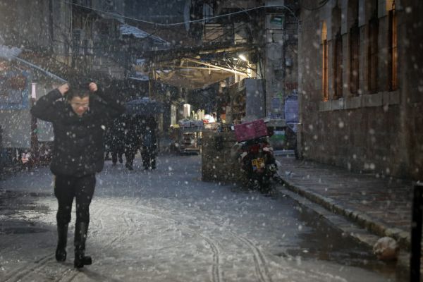 כביש 1 וכבישים ביו"ש נחסמו בגלל השלג