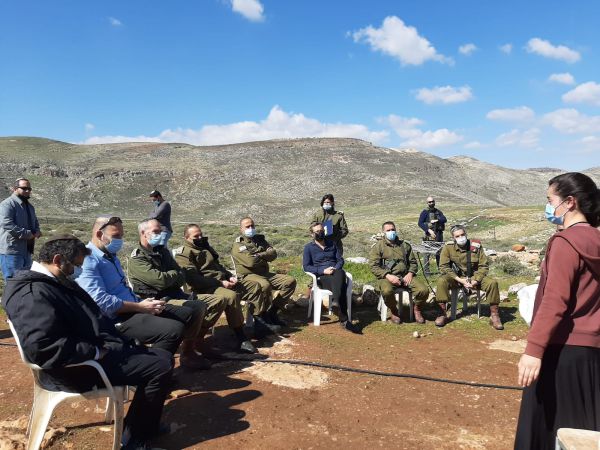 צפו | פגישה טעונה בין נציגי הגבעות לאלוף פקמ"ז
