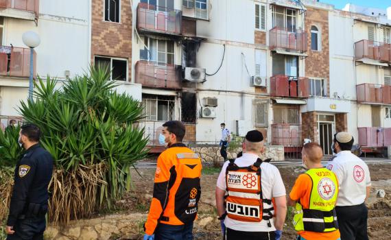 קרית גת: גבר כבן 40 נספה בשריפה בדירתו